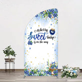 Lofaris Sweet Berry Floral Lovely Baby Shower Half Moon Arch Backdrop